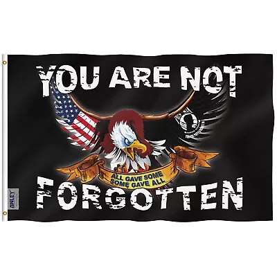 Anley Fly Breeze 3x5 Feet POW MIA Flag You Are Not Forgotten Flag Military Flags • $7.95