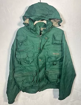 Lakestream By Hodgman Mens XL Fishing Jacket Hooded Waterproof Green Hood • $45