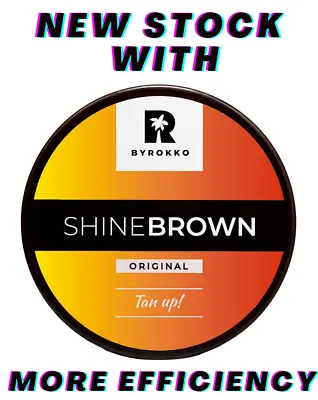 ORIGINAL BYROKKO Shine Brown Premium Tan Accelerator Cream (190ml) (Verified) • £16.99