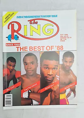 The Ring Boxing Magazine May 1989 Best Of 88 Mike Tyson Sugar Ray Leonard  • $12