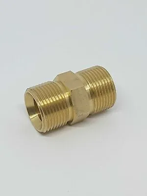 M22/14mm Male X M22/14mm Male Power Washer Hose Outlet Adaptor For Karcher Etc • £6.97