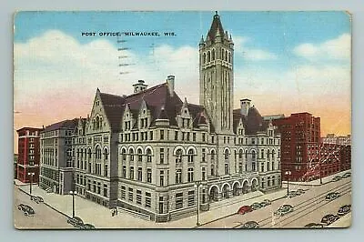 Post Office Milwaukee Wisconsin WI Postcard • $1.60