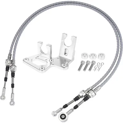 RSX Shifter Cables & Trans Bracket For K20 K20A K24 K Swap Series EG EK DC2 Race • $65.99