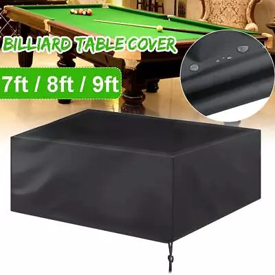 7/8/9ft Billiard Pool Table Cover Waterproof Oxford Cloth Cover Snooker • $30.58