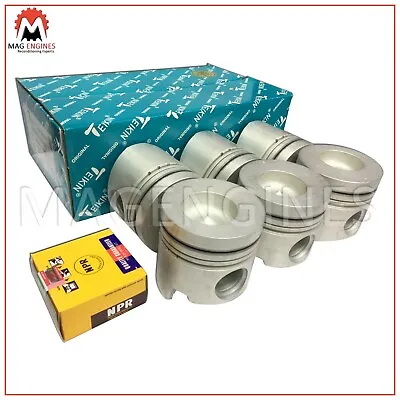 Pistons & Ring Set Mitsubishi 6d16-turbo For Fuso Truck 7.5 Ltr Diesel Engine • $410