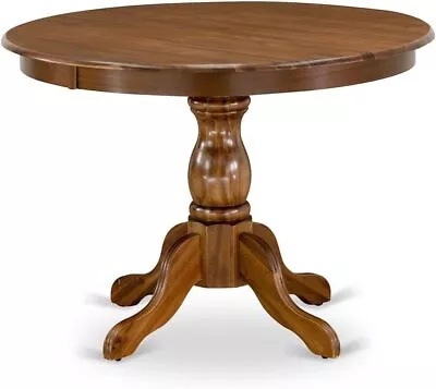 Hartland Solid Wood Round 42  Dining Table In Walnut Finish • $271.99