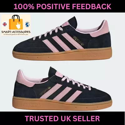 Adidas Handball Spezial Core Black Clear Pink Gum UK: 3.5 IE5897 Authentic • £109.98