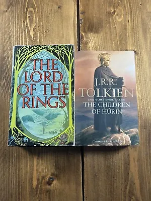 The Lord Of The Rings Paperback Trilogy 1977 J.R.R. Tolkien Children Of Hurin • £9.99