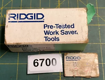 Unused Ridgid Pipe Die: 1/4- 3/8 NPT 47740 Universal (6700) • $69.99