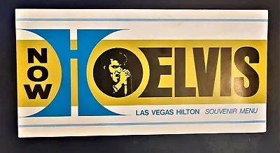 Elvis Presley Original Las Vegas Hilton Menu Aug/Sept 1973 Engagement N Mint • $75