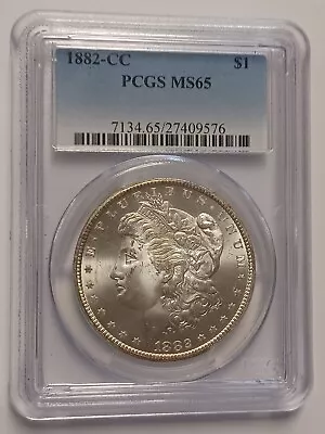 1882-CC Morgan Silver Dollar PCGS MS65 💎 GEM BU 💎  • $436