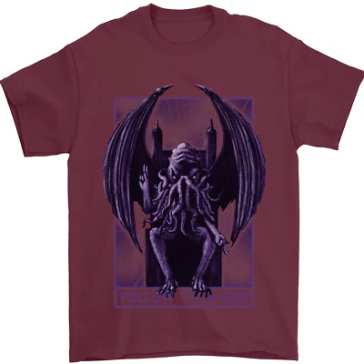 $18.72 • Buy Cthulhu Follow Your God Kraken Mythology Mens T-Shirt 100% Cotton