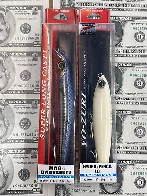 Yo Zuri Hydro Pencil 5  1oz Bone + Mag Darter 6.5  2oz HMT Mullet Floating Lot • $1.25