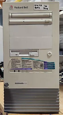 Rare Vintage Packard Bell D 135 PC Desktop Computer Windows 95 Installed • $149.95