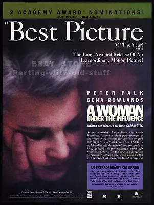 A WOMAN UNDER THE INFLUENCE__Original 1992 Trade AD / ADVERT__John Cassavetes • $9.99