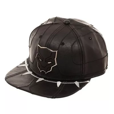 Cosplay!!! Faux Leather Marvel Black Panther Movie Fan Snapback Cap [Adjustable] • $39.99