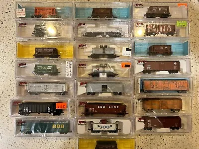 N Scale Atlas Rolling Stock Beer Ore Hopper Box Car GATX UP CN BN Main • $12