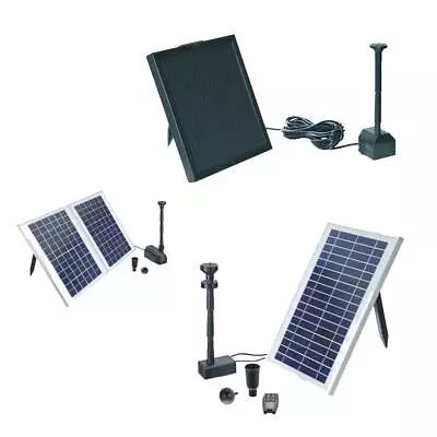 Oase Pontec Pondosolar Fountain Pump Sets Solar Panel Pond Kits Garden Water Koi • £41.95