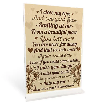 Memorial Standing Plaque Rememberance Christmas Gift For Mum Dad Nan Grandad • £4.99