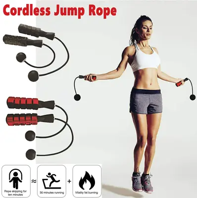 Jump Rope Training Ropeless Skipping Rope Fitness Weighted Cordless Jump Rope • $15.88