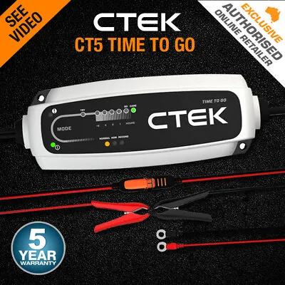 CTEK CT5 TIME TO GO Smart Battery Charger Maintainer Car 4WD Motorcycle 12V 5A • $203