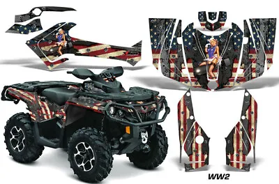ATV Graphics Kit Decal For Can-Am Outlander 500/650/800/1000 2013-2023 WW2 • $269.95