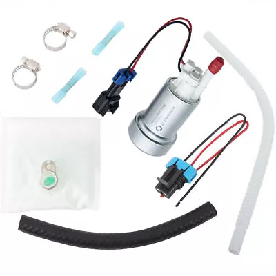 F90000267 450LPH High Performance E85 Fuel Pump +Flex Hose+Kit • $79.99