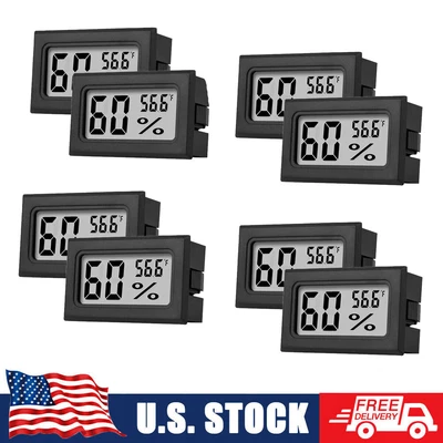 $9.59 • Buy Mini Digital LCD Thermometer Humidity Meter Room Temperature Indoor Hygrometer