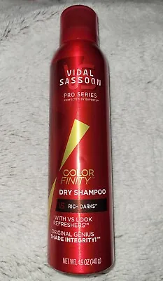 New! Vidal Sassoon Color Finity RICH DARKS Dry Shampoo 4.9 Oz ~ Discontinued  • $15.99