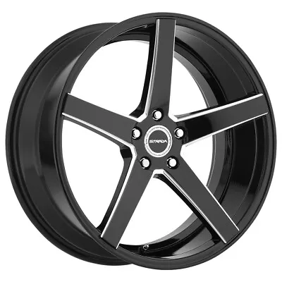 Strada S35 Perfetto 22x8.5 5x112 +40mm Black/Milled Wheel Rim 22  Inch • $308.45