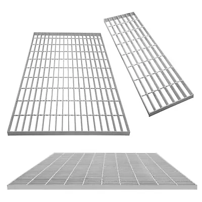 Floor Forge Walkway Galvanised Steel Grating Mesh Floor Panel Grid Drain Gutter • £129.99