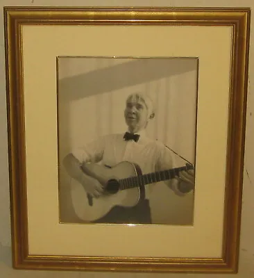 Original KAY BELL REYNAL 'Carl Sandburg With Guitar' PHOTO - Listed PULITZER • $807.82