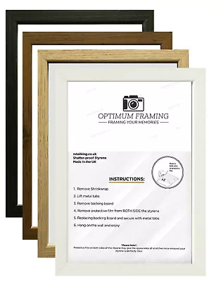 Handmade Photo Frames | Picture Frames  A1 A2 A3 A4 A5 A6 10x8 12x8 36x24 70x50 • £6.99