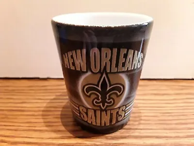 $7.55 • Buy New Orleans Saints Shot Glass - Logo - Ceramic Gold And Black - NFL