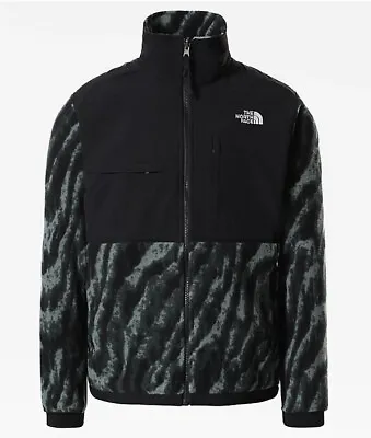 £119.99 • Buy The North Face Denali 2 Tiger Print Fleece Sherpa Jacket Green UK Size Small