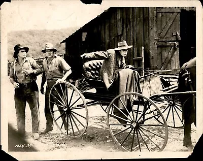 BR52 Rare Original Photo HAROLD LLOYD Handsome Comedy Actor Western Buggy Horse • $20