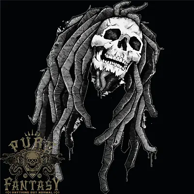 Reggae Music Skull Jamaica Mens T-Shirt 100% Cotton • £10.75