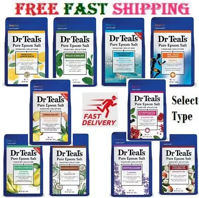 Dr Teal's Pure Epsom Salt Soak Soften & Moisturize  3 Lb ( Select Your Type ). • $9.48