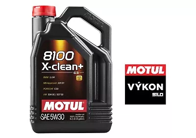 Motul® 8100 X-clean+ 5w30 High Performance Engine Oil 1 X 5 Liter 106377 • $63.78