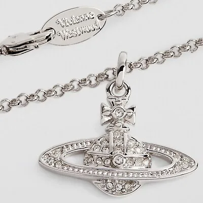 Authentic Vivienne Westwood Silver Mini Bas Relief Necklace Chain • $60