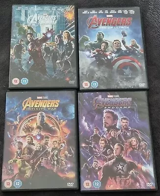 £11.49 • Buy Avengers DVD Bundle, Assemble, Ultron, Infinity War, Endgame Complete Set Marvel
