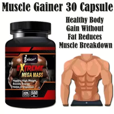 BODY GROW Fast Weight Gain Booster Pills Muscle Gainer WEGHT GAIN 30 CAPS • $16.43