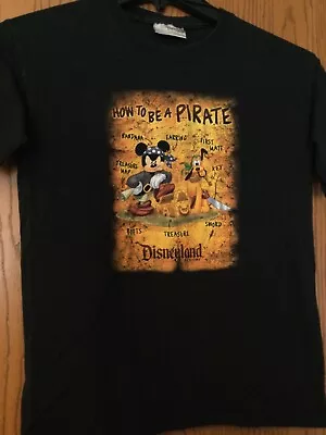 “How To Be A Pirate” - Mickey Mouse - Black Shirt - Boys L - Disneyland Resort • $30