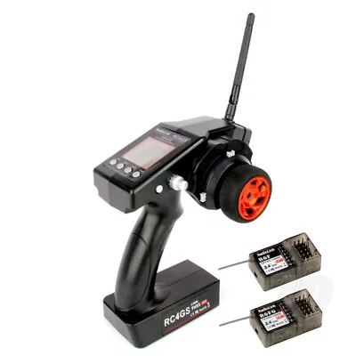 RadioLink RC4GS 2.4GHz 4-Channel RC Transmitter W/2x Receivers For Cars & Boats • £77.98