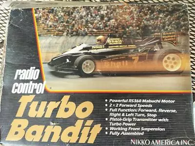 Vintage Nikko Radio Control Turbo Bandit 1/12 Scale With Original Box R/C F1 Car • $19.99