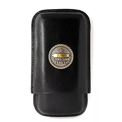 Genuine Leather Custom Cigar Case 3-Finger With 3 Cigar Holders – Pocket-size... • $34.95