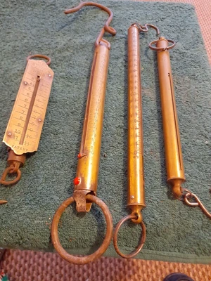 £3.99 • Buy 4 Vintage Brass Scales Fishing Postal Salter