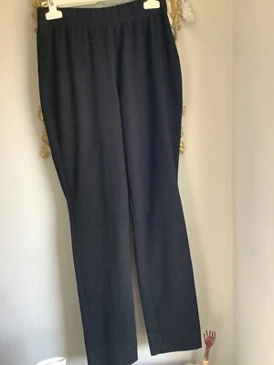 £19 • Buy OSKA Black Thick Jersey Stretch Trousers Elastic Waist Size 0 High Waist