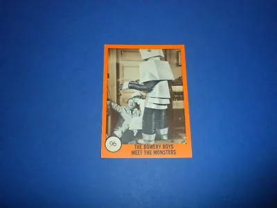 HORROR MONSTERS SERIES Card #96 Nu-Cards 1961 U.S.A. Orange Front Green Back • $14