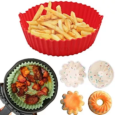 Air Fryer Silicone Liners Reusable Air Fryer Silicone Pot With 2pcs Muffin Cu... • $18.96